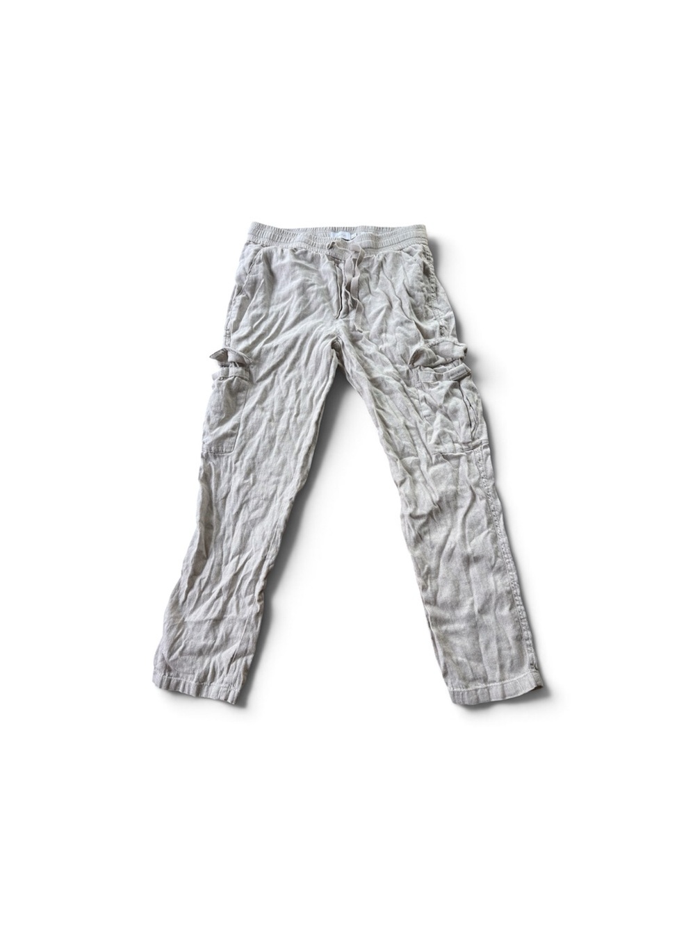 Men's Cream Linen Pants